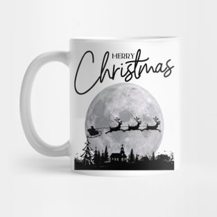 CHRISTMES Here Comes Flaying Santa Claus Giving Mug